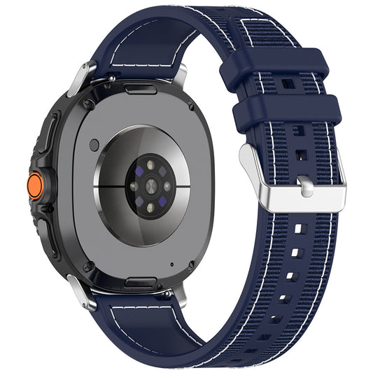 Techsuit W051 reim for Samsung Galaxy Watch 8 Classic / Watch8 44mm / Watch 8 40mm, Mørkeblå