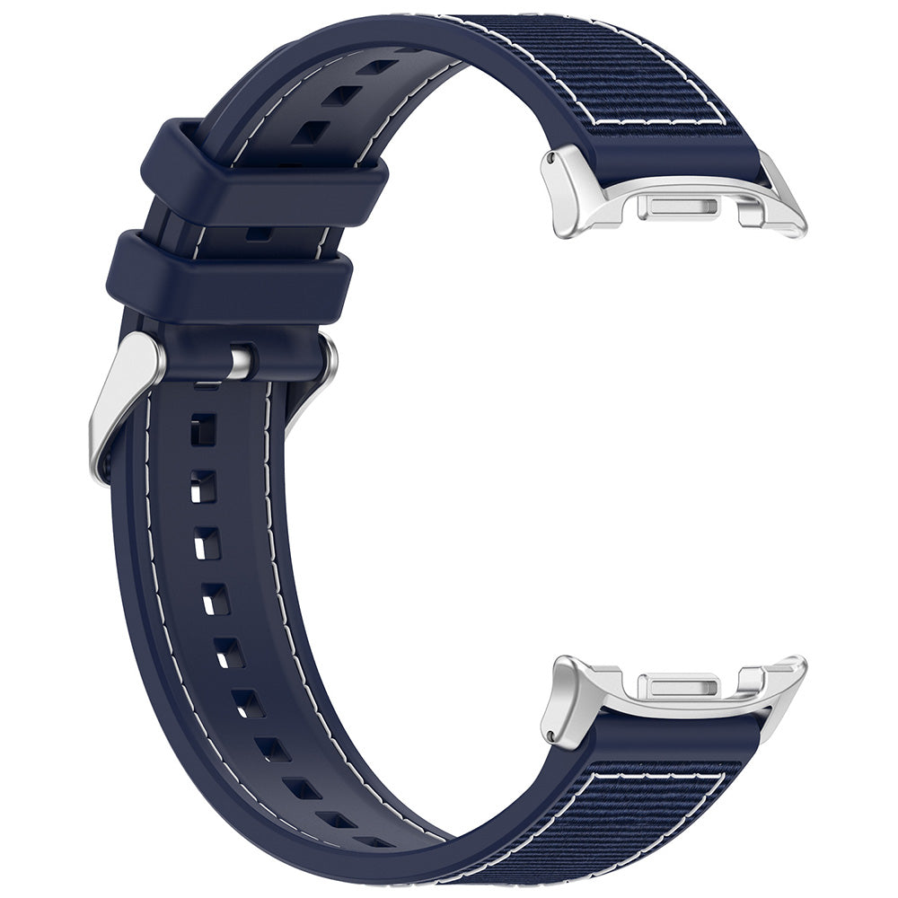 Techsuit W051 reim for Samsung Galaxy Watch 8 Classic / Watch8 44mm / Watch 8 40mm, Mørkeblå