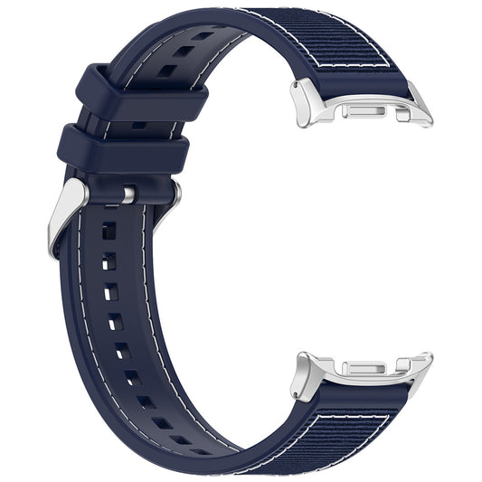 Techsuit W051 reim for Samsung Galaxy Watch 8 Classic / Watch8 44mm / Watch 8 40mm, Mørkeblå