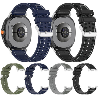 Techsuit W051 reim for Samsung Galaxy Watch 8 Classic / Watch8 44mm / Watch 8 40mm, Grå