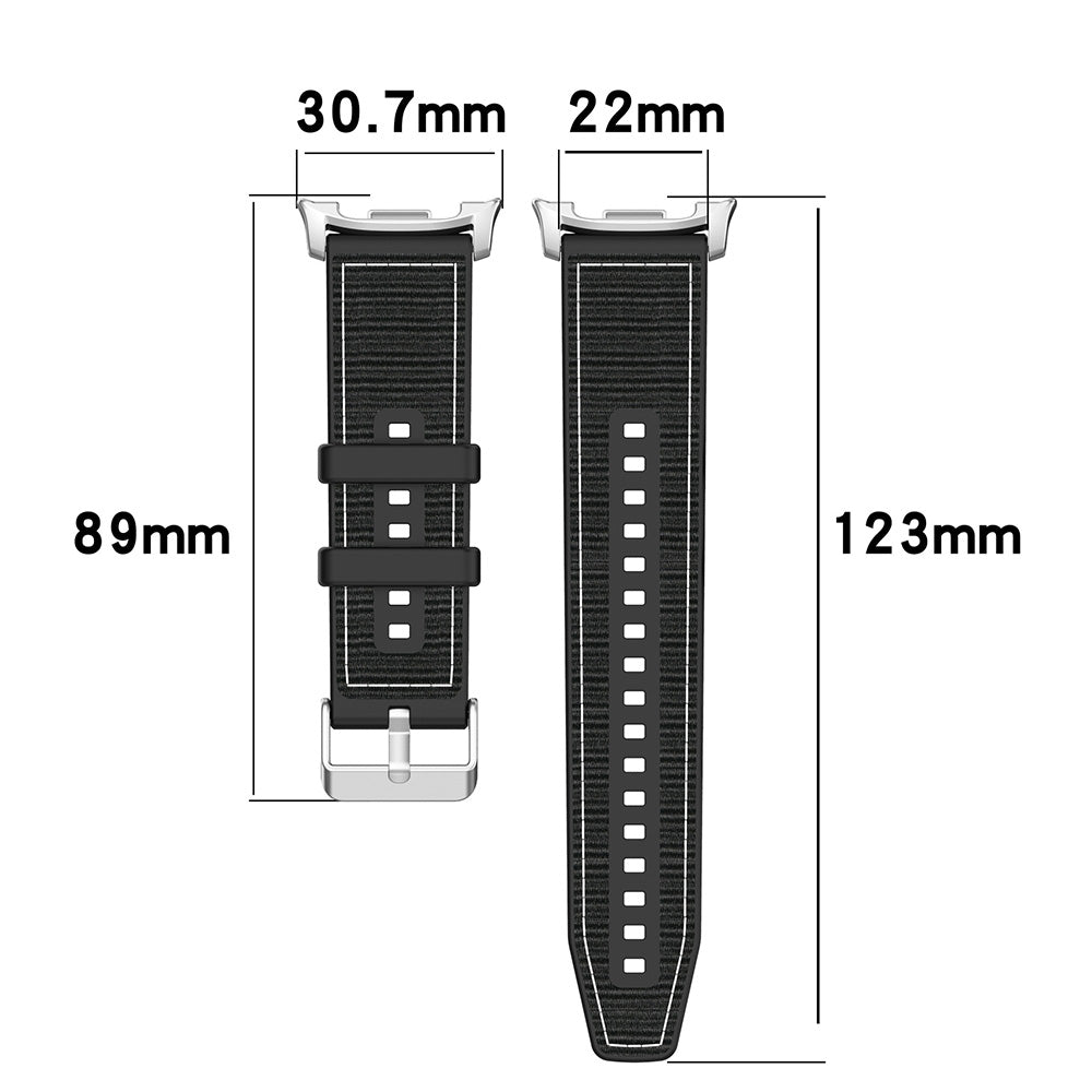 Techsuit W051 reim for Samsung Galaxy Watch 8 Classic / Watch8 44mm / Watch 8 40mm, Svart