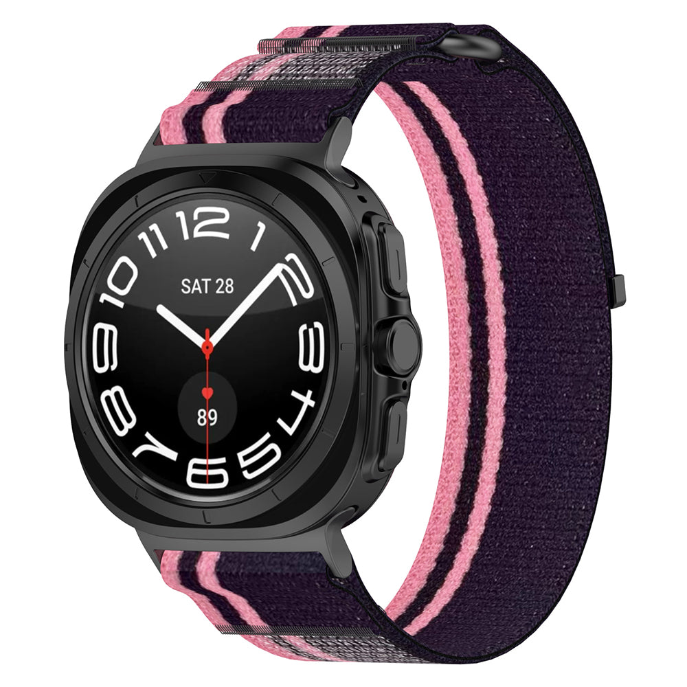 Techsuit W054 reim for Samsung Galaxy Watch Ultra, Rosa Svart