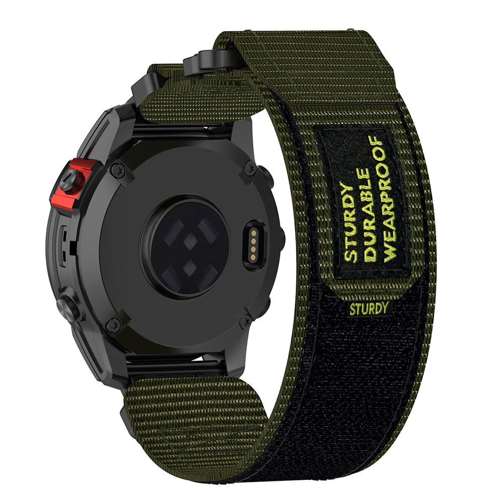 Techsuit W057 reim for Garmin Instinct / Approach / Fenix Watch Series, 20mm, Grønn