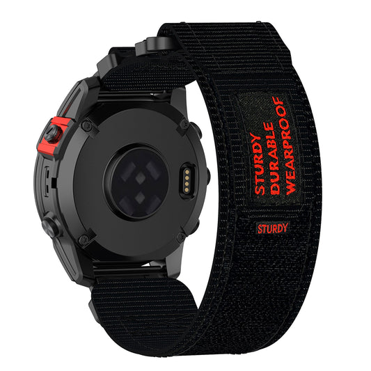 Techsuit W057 reim for Garmin Watch Fenix Series, 26mm, Svart