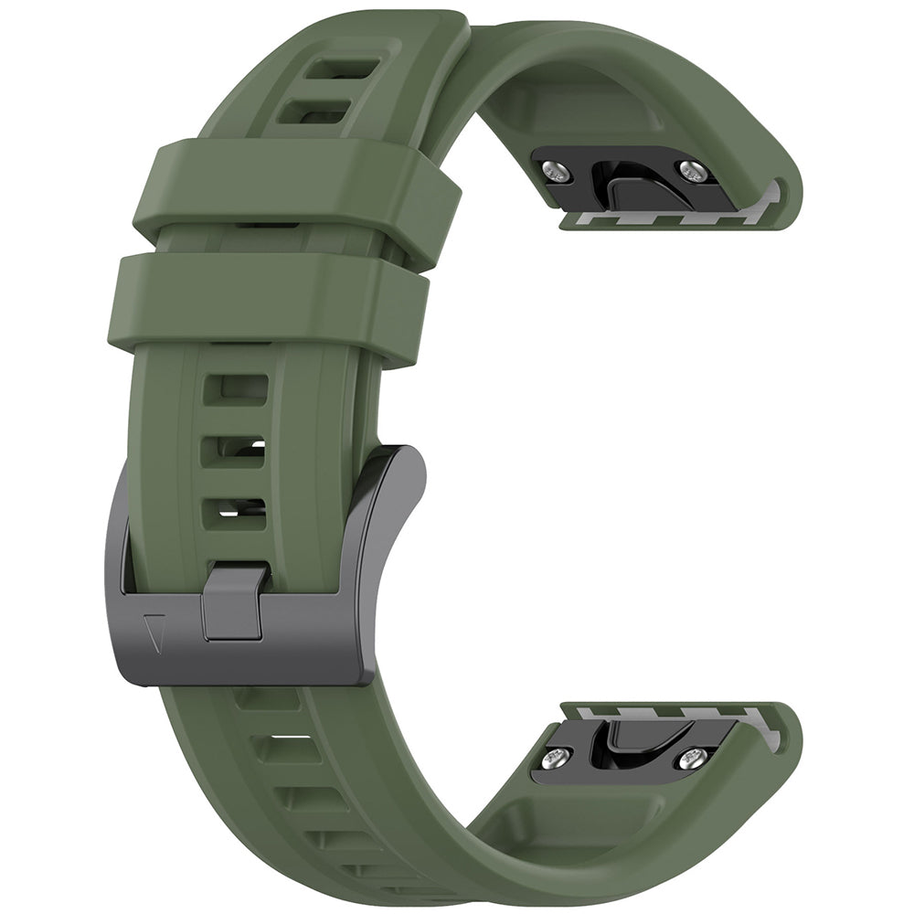 Techsuit W060 reim for Garmin Watch Fenix / Forerunner Series, 22mm, Mørkegrønn