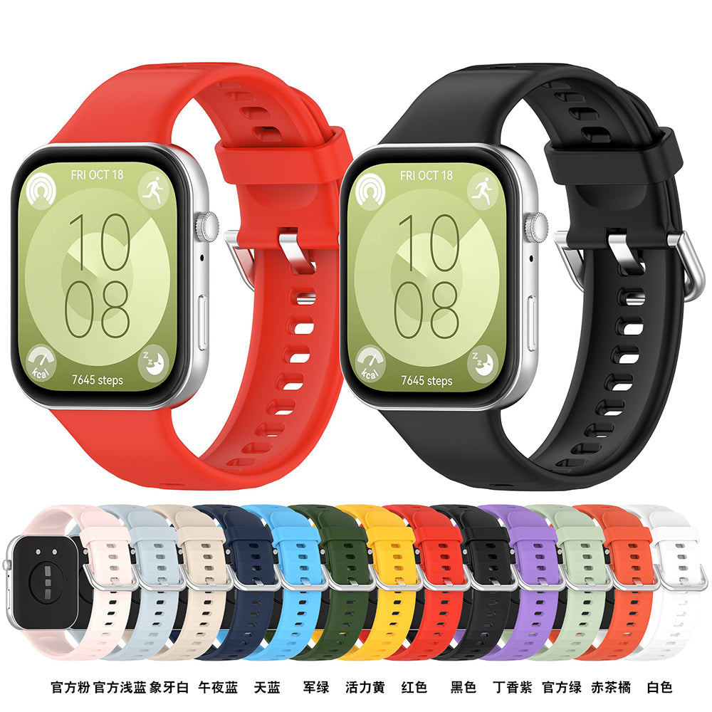 Techsuit W061 reim for Huawei Watch Fit 4 Pro / Watch Fit 4 / Watch Fit 3, Lilla