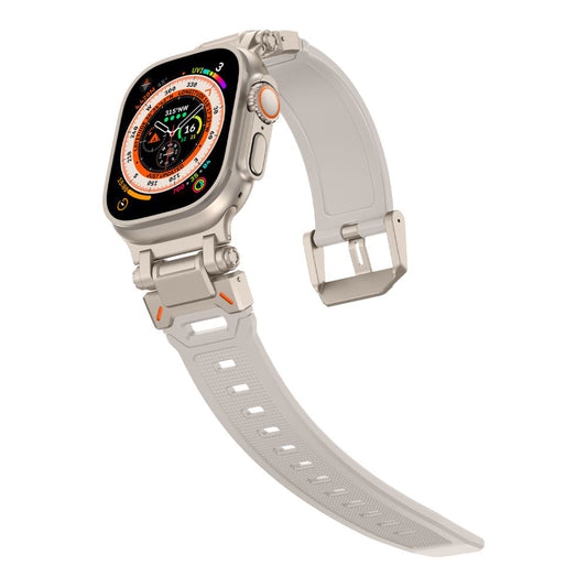 Techsuit W064 reim for Apple Watch 49mm / 46mm / 45mm / 44mm / 42mm Series, Sølv