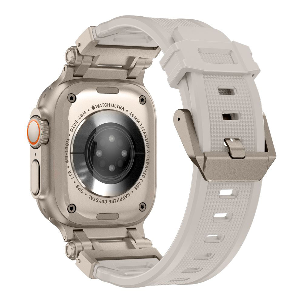 Techsuit W064 reim for Apple Watch 49mm / 46mm / 45mm / 44mm / 42mm Series, Sølv