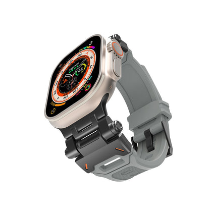 Techsuit W064 reim for Apple Watch 49mm / 46mm / 45mm / 44mm / 42mm Series, Svart Grå