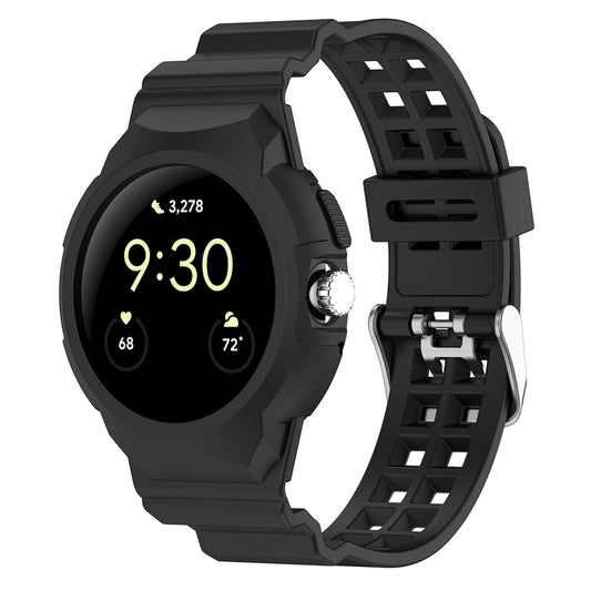 Techsuit W065 reim for Google Pixel Watch 3 41mm / Watch 2 / Watch, Svart