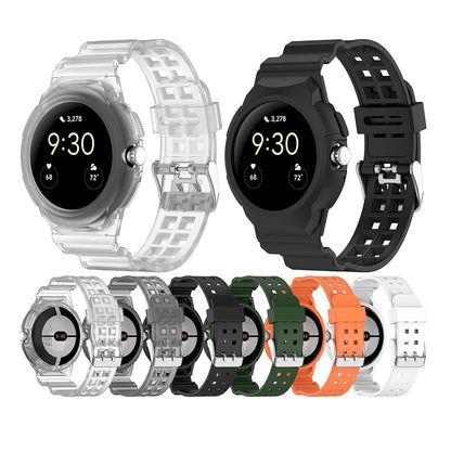 Techsuit W065 reim for Google Pixel Watch 3 41mm / Watch 2 / Watch, Svart