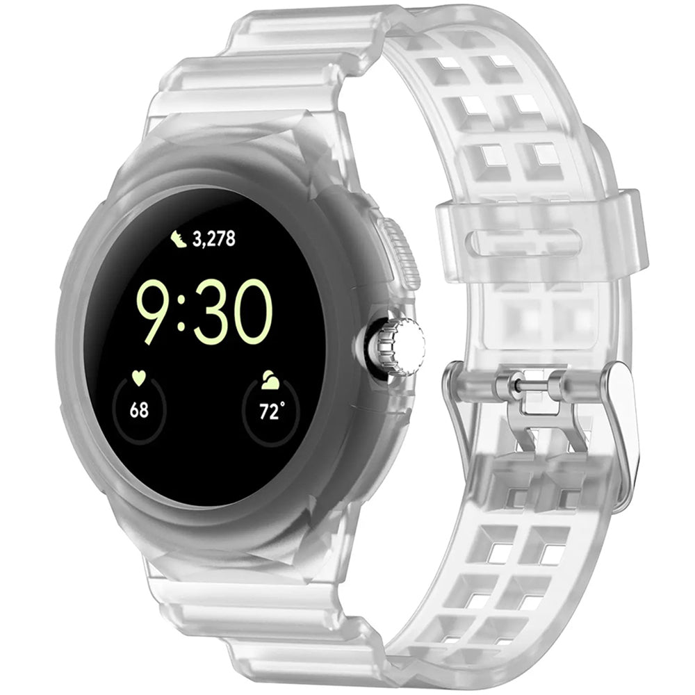 Techsuit W065 reim for Google Pixel Watch 3 41mm / Watch 2 / Watch, Gjennomsiktig