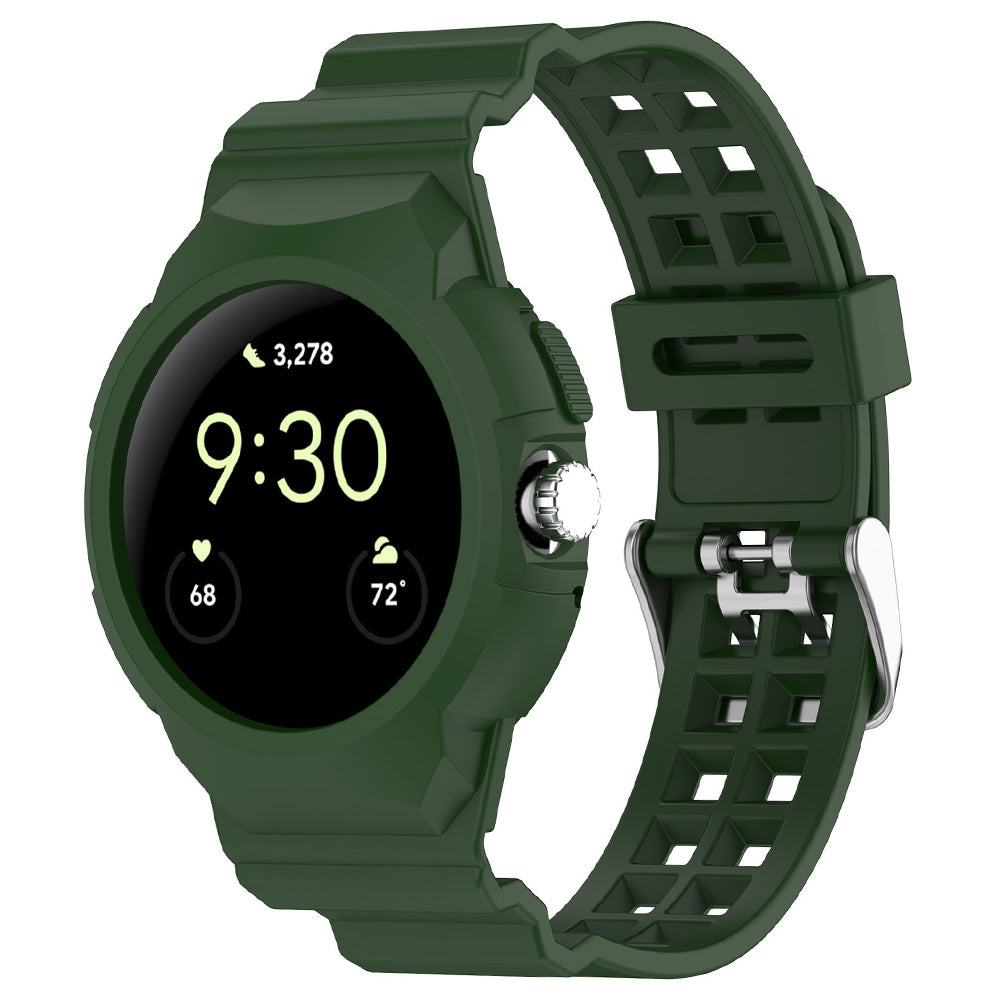 Techsuit W065 reim for Google Pixel Watch 3 41mm / Watch 2 / Watch, Grønn