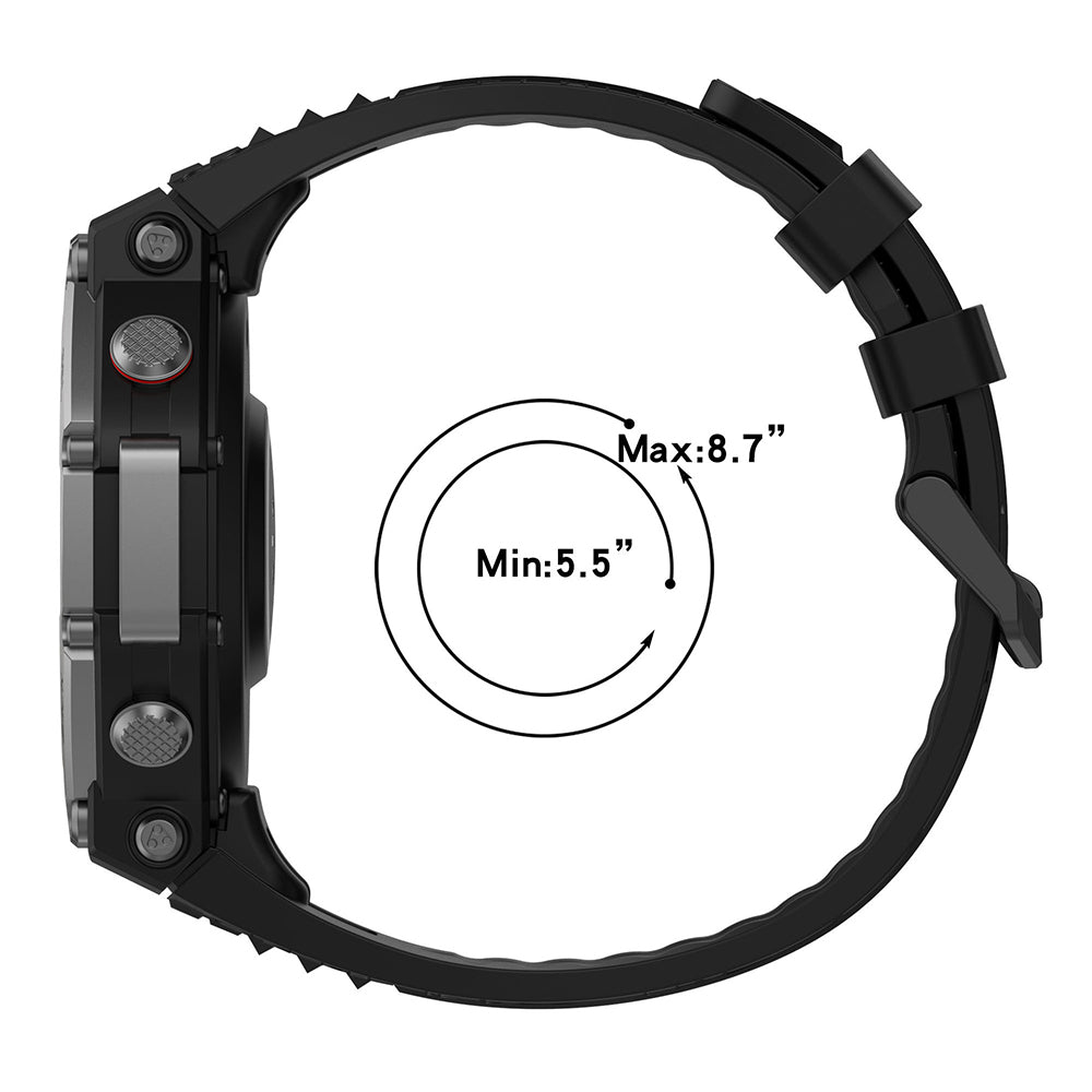 Techsuit W067 reim for Amazfit T-Rex 3, Svart