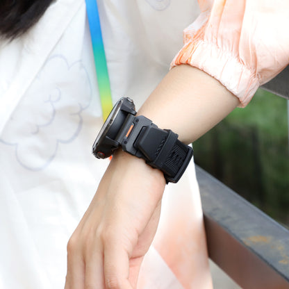 Techsuit W068 reim for Garmin Watch Fenix Series, 26mm, Svart Grønn