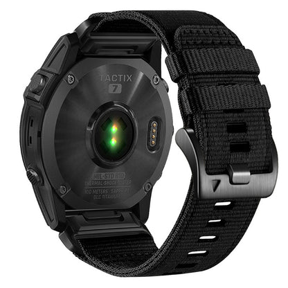 Techsuit W070 reim for Garmin Instinct / Approach / Fenix Watch Series, 20mm, Svart