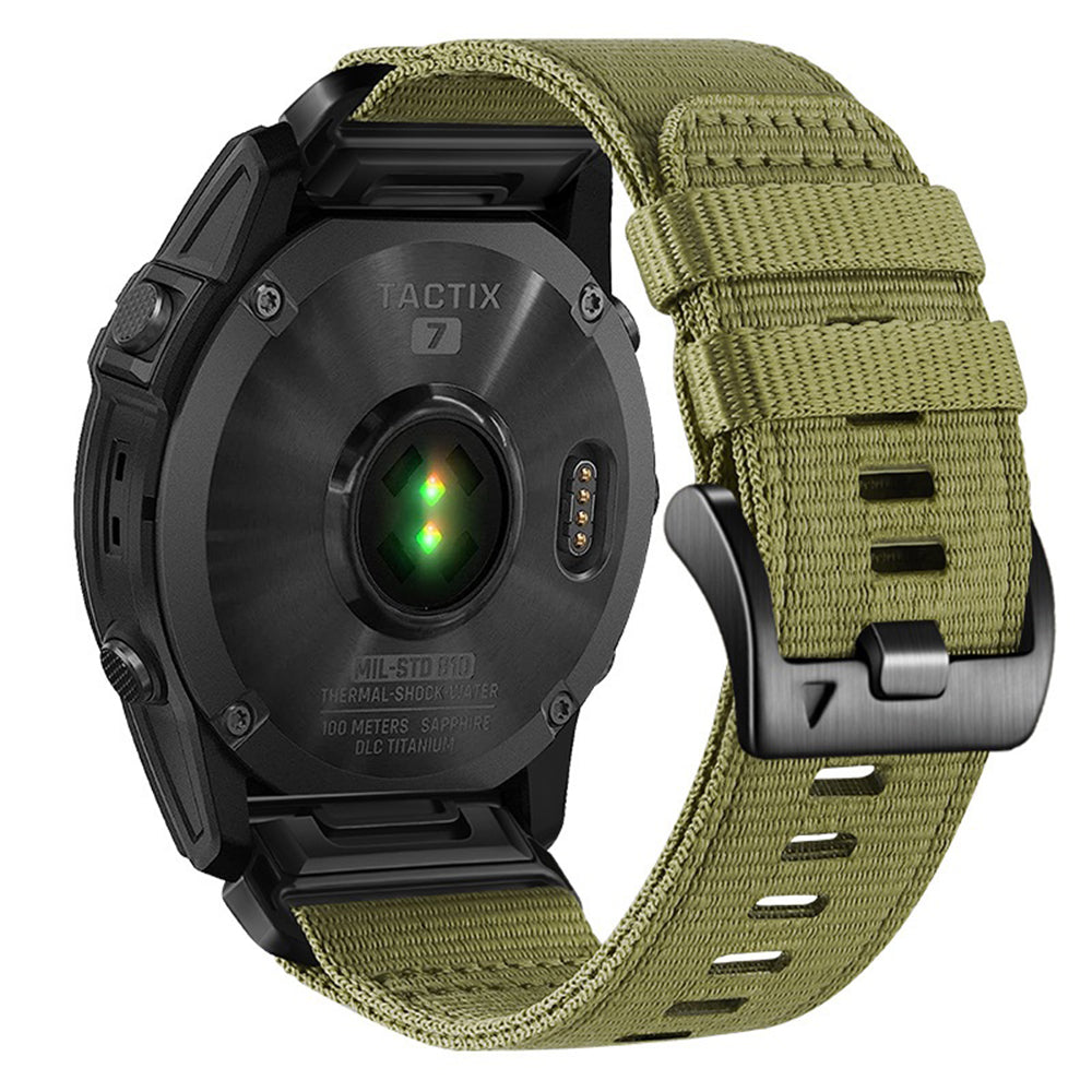 Techsuit W070 reim for Garmin Instinct / Approach / Fenix Watch Series, 20mm, Grønn