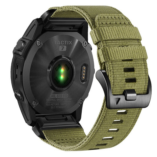 Techsuit W070 reim for Garmin Instinct / Approach / Fenix Watch Series, 20mm, Grønn