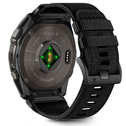 Techsuit W070 reim for Garmin Watch Fenix / Forerunner / Approach Series, 22mm, Svart