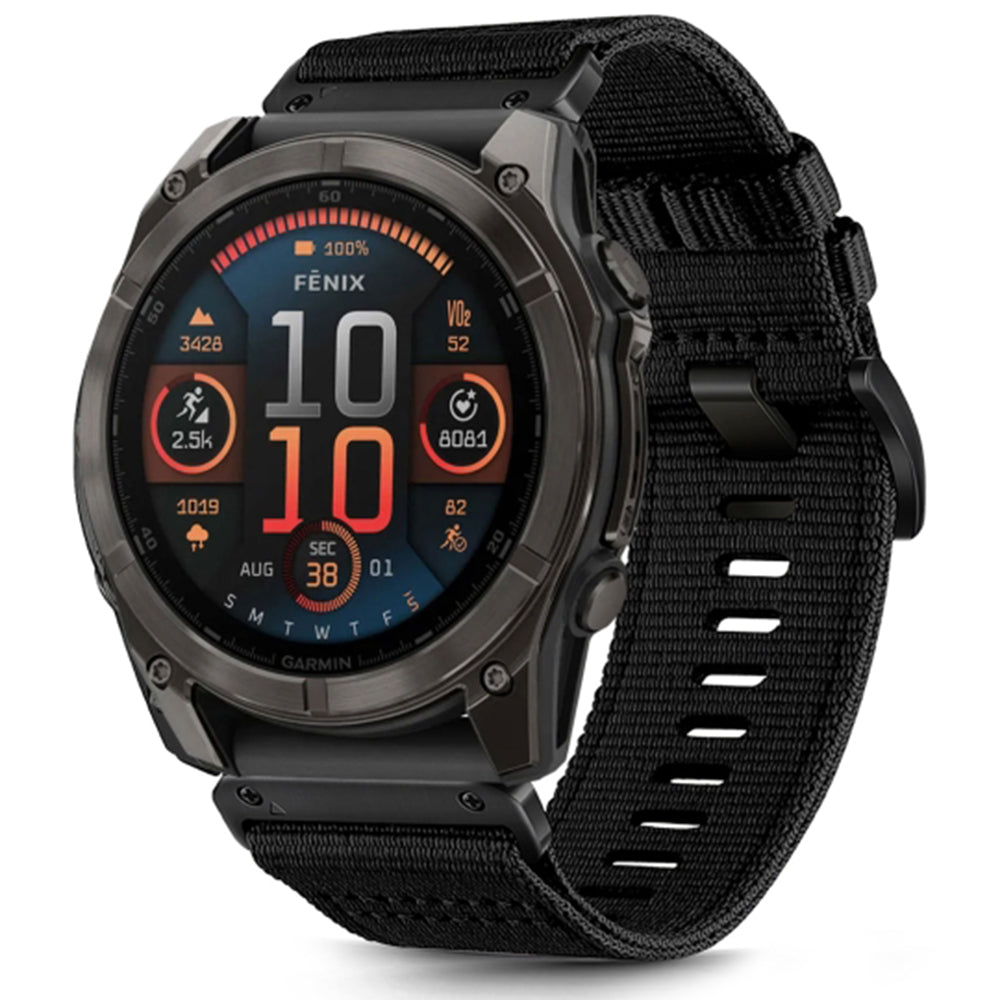 Techsuit W070 reim for Garmin Watch Fenix / Forerunner / Approach Series, 22mm, Svart