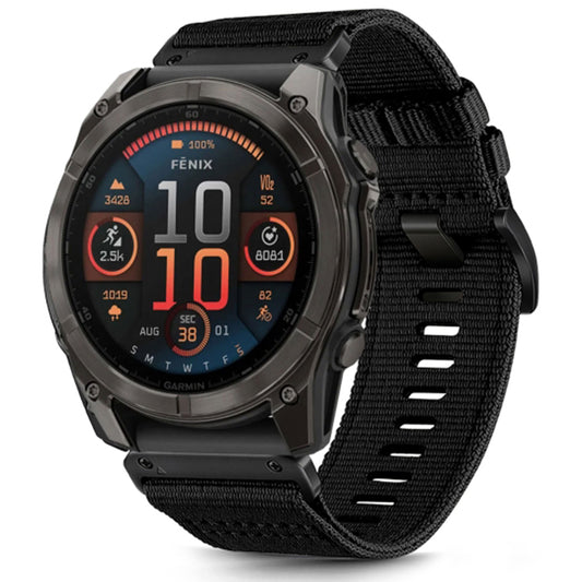 Techsuit W070 reim for Garmin Watch Fenix Series, 26mm, Svart