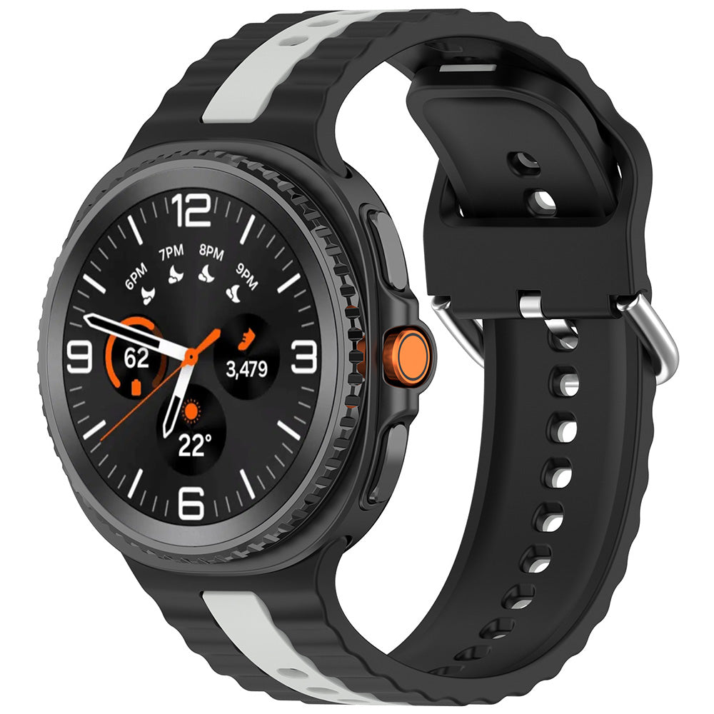 Techsuit W078 reim for Samsung Galaxy Watch 8 Classic / Watch8 44mm / Watch 8 40mm, Svart
