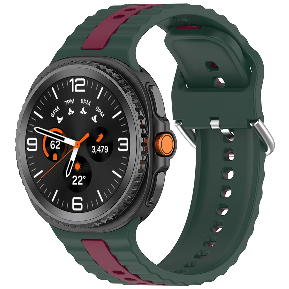Techsuit W078 reim for Samsung Galaxy Watch 8 Classic / Watch8 44mm / Watch 8 40mm, Mørkegrønn