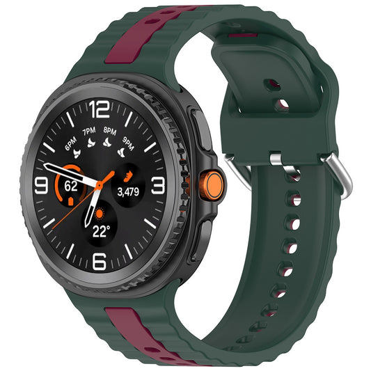 Techsuit W078 reim for Samsung Galaxy Watch 8 Classic / Watch8 44mm / Watch 8 40mm, Mørkegrønn