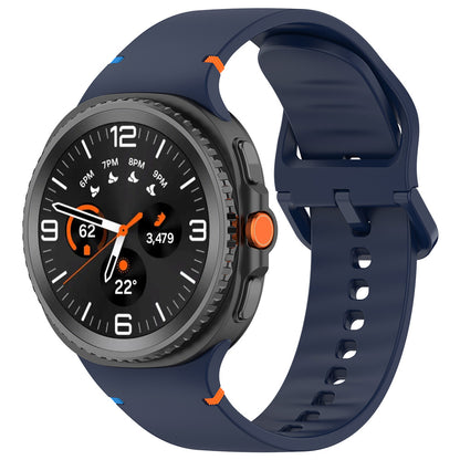 Techsuit W079 reim for Samsung Galaxy Watch 8 Classic / Watch8 44mm / Watch 8 40mm, Marineblå