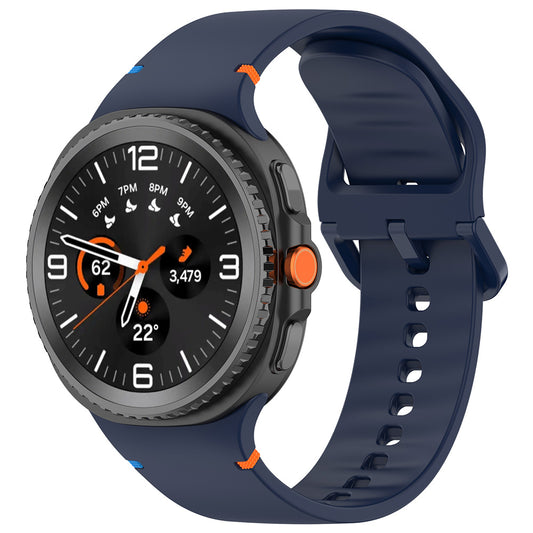 Techsuit W079 reim for Samsung Galaxy Watch 8 Classic / Watch8 44mm / Watch 8 40mm, Marineblå