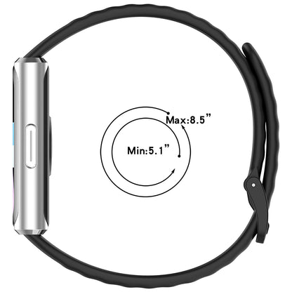 Techsuit W082 reim for Huawei Band 11 / 11 Pro, Svart