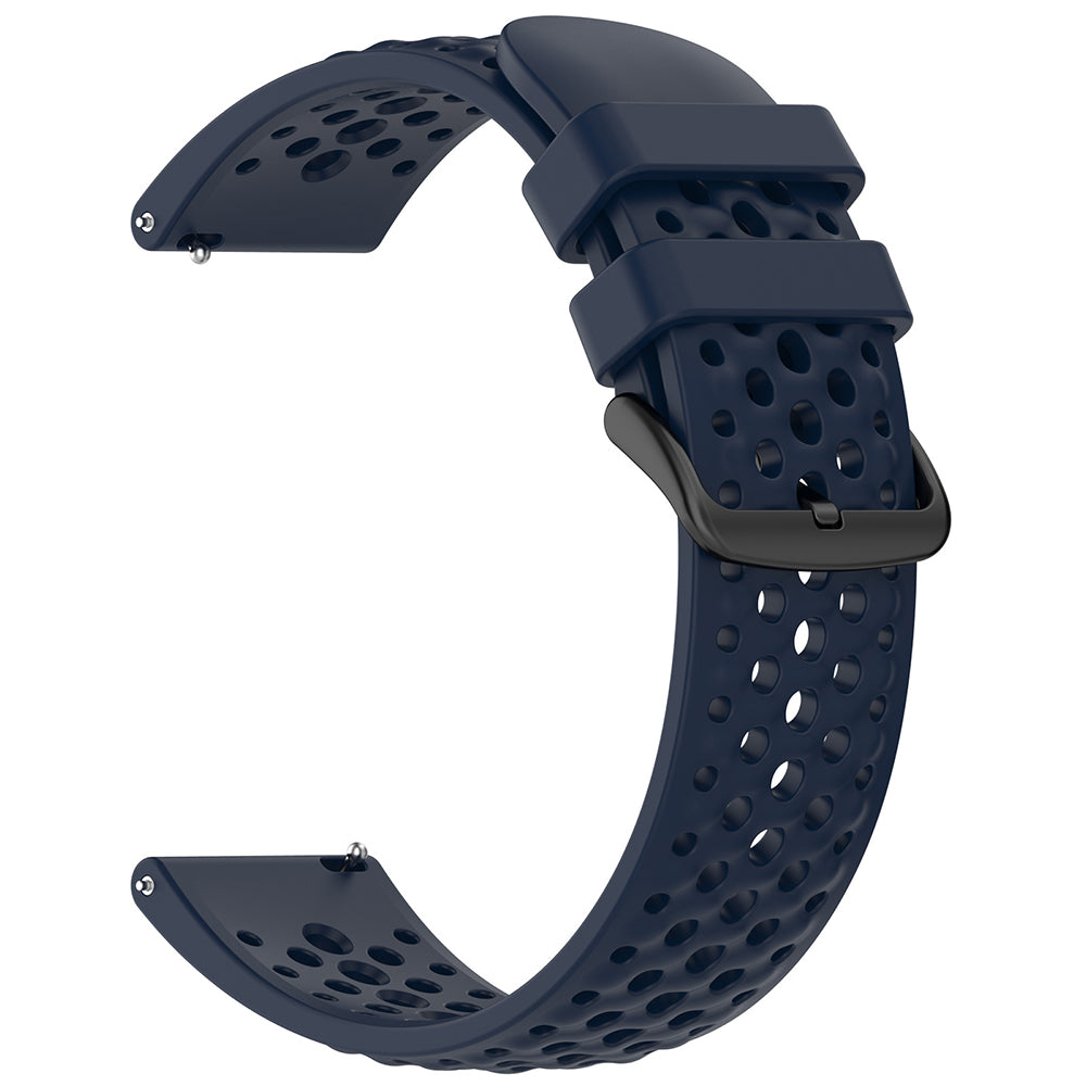 Techsuit W083 reim for Amazfit Watch / Samsung Watch Series, 22mm, Marineblå