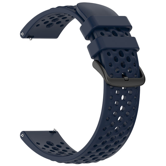 Techsuit W083 reim for Amazfit Watch / Samsung Watch Series, 22mm, Marineblå
