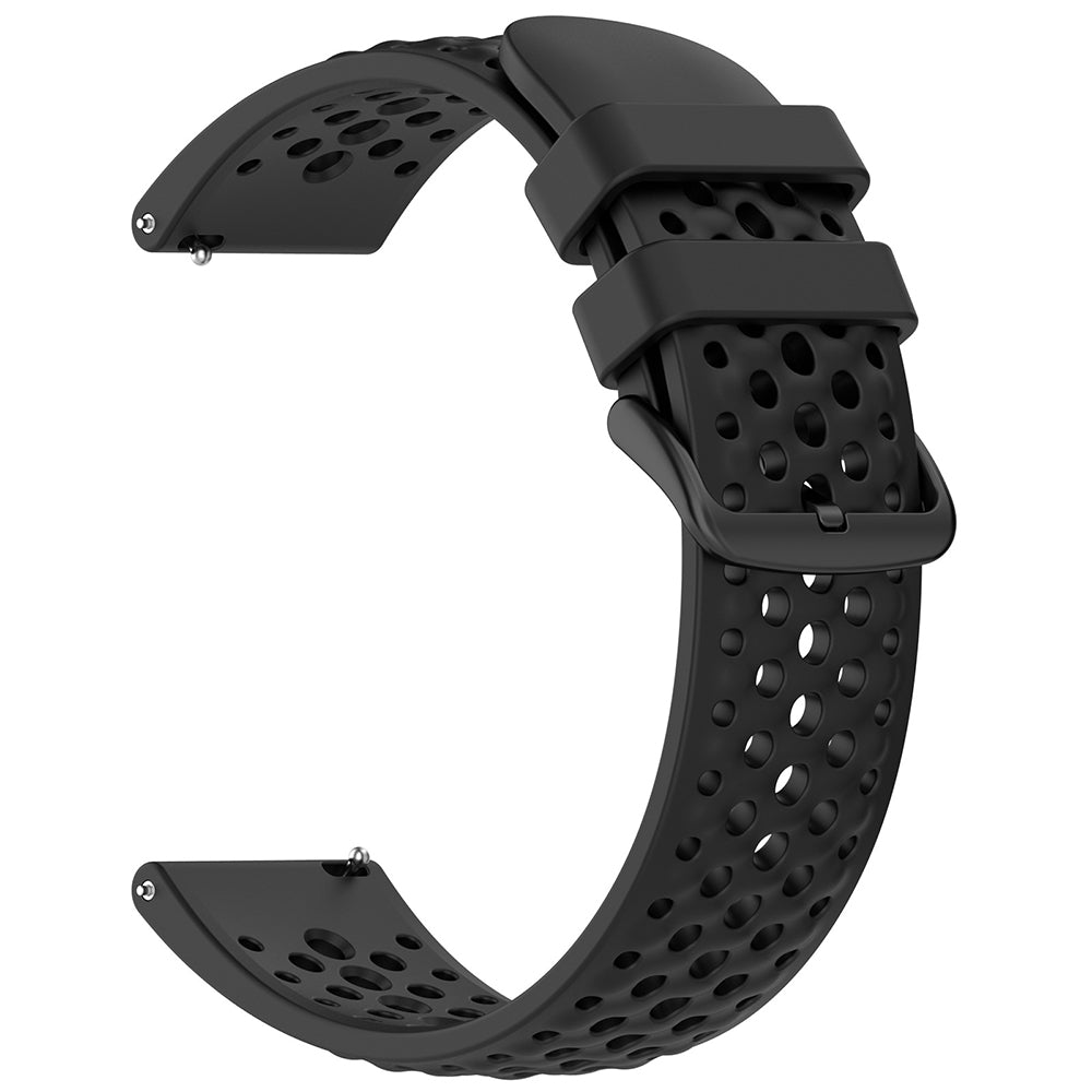 Techsuit W083 reim for Amazfit Watch / Samsung Watch Series, 22mm, Svart