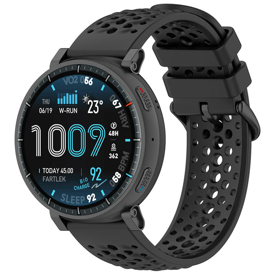 Techsuit W083 reim for Amazfit Watch / Samsung Watch Series, 22mm, Svart
