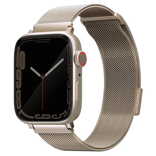 UNIQ Dante rem for Apple Watch 42mm / 41mm / 40mm / 38-serien, gullfarget