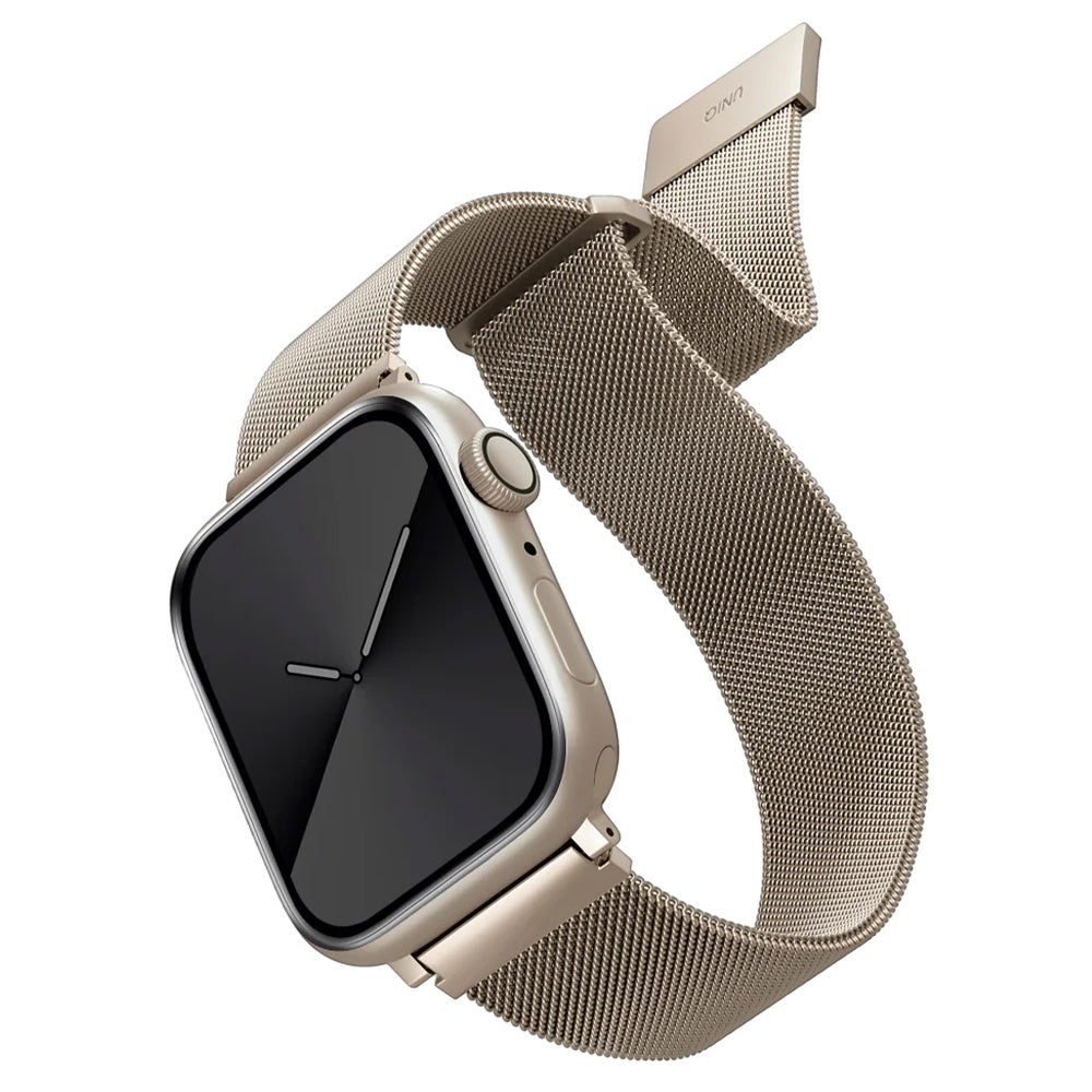 UNIQ Dante rem for Apple Watch 42mm / 41mm / 40mm / 38-serien, gullfarget