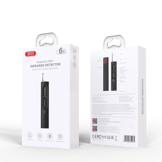 IR-detektor for GSM-enheter / skjulte mikrofoner / GPS-sporingsenheter XO Design CRP01, Svart