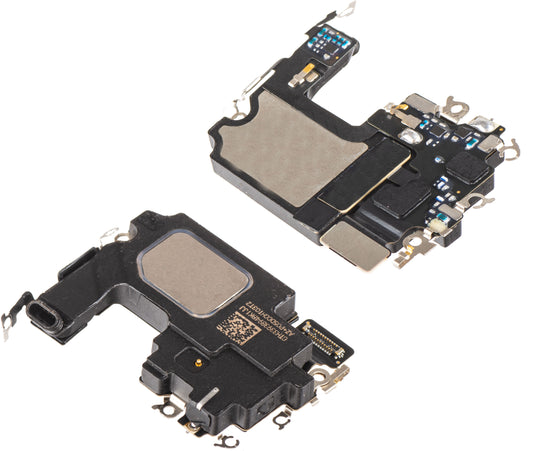 Apple iPhone 16e høyttaler, med tape