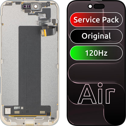 Apple iPhone 17 Air berøringsskjerm med ramme, svart, servicepakke 661-55240