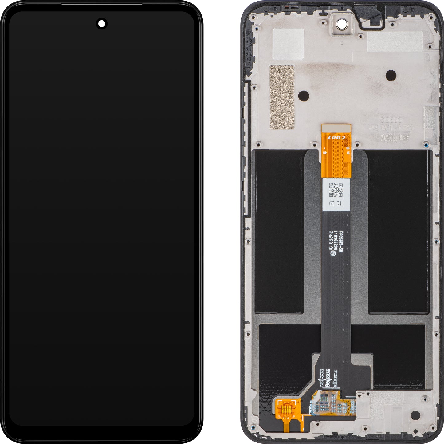 HMD Fusion berøringsskjerm, med ramme, svart, servicepakke 7010150506H001 