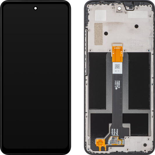 HMD Fusion berøringsskjerm, med ramme, svart, servicepakke 7010150506H001 