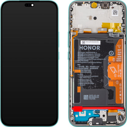 Display med Touchscreen Honor 400 Lite, med Ramme og Batteri, Grønn (Marrs Green), Service Pack 0235ANTB