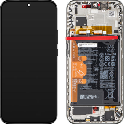 Berøringsskjerm Huawei nova 12s, med ramme og batteri, svart, Servicepakke 02356BMX Servicepakke 02356BMX 