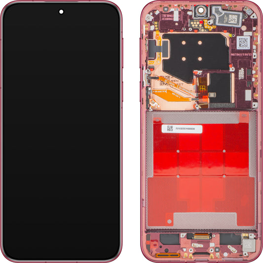 Display med Touchscreen Huawei Pura 80 Pro, med Ramme, Rød (Glazed Red), Service Pack 02357EFE