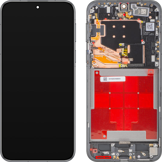 Display med Touchscreen Huawei Pura 80 Pro, med Ramme, Svart (Glazed Black), Service Pack 02357EFC