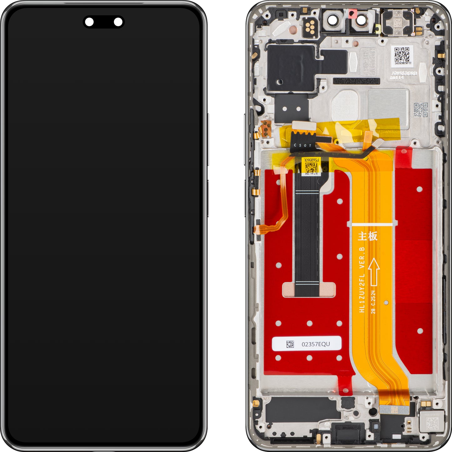 Display med Touchscreen Huawei nova 14 Pro, med Ramme, Svart, Service Pack 02357EQT