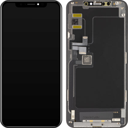 Display med Touchscreen JK for Apple iPhone 11 Pro Max, med Ramme, OLED IC Movable Versjon, Svart