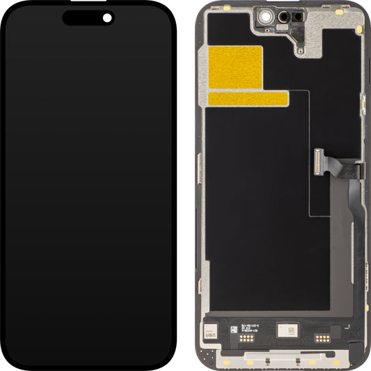 JK berøringsskjerm for Apple iPhone 14 Pro Max, med ramme, In-Cell IC Movable LCD-versjon, svart