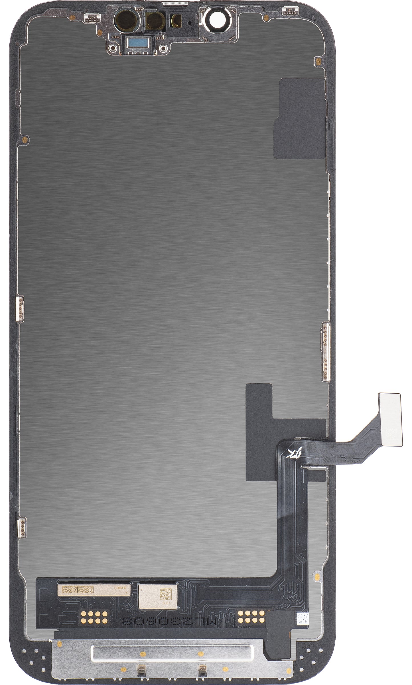 JK berøringsskjerm for Apple iPhone 14, med ramme, In-Cell LCD-versjon, svart 